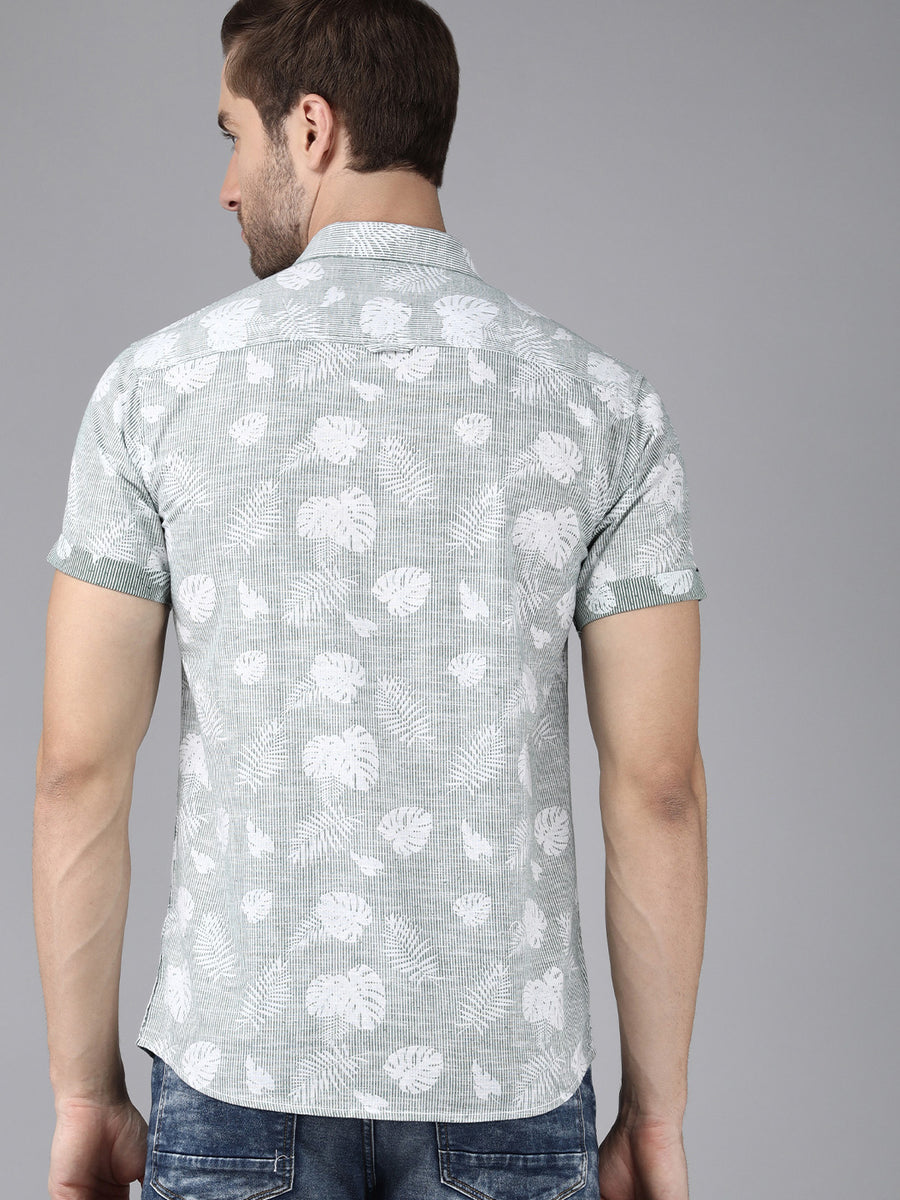Men Printed Slim Fit Casual Shirt