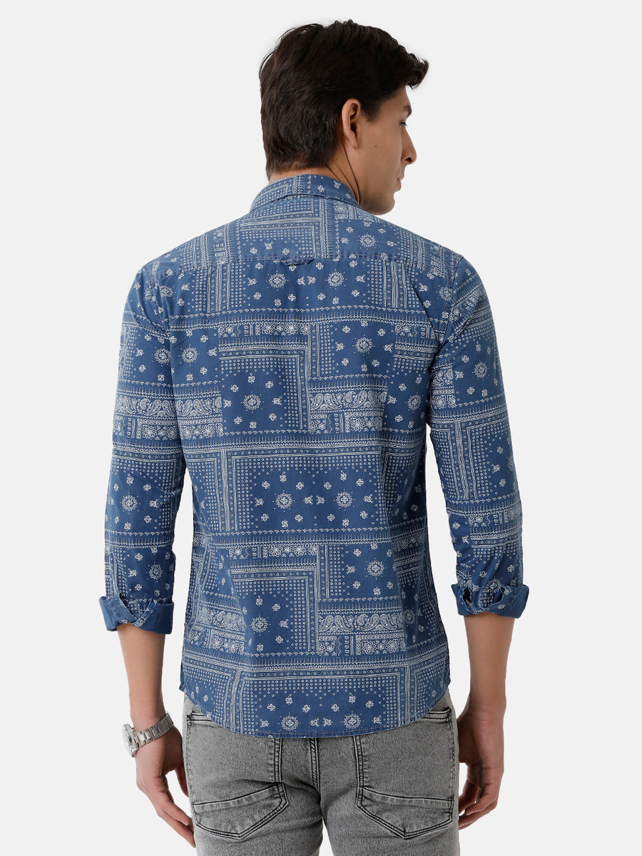 Men Printed Slim Fit Casual Shirt