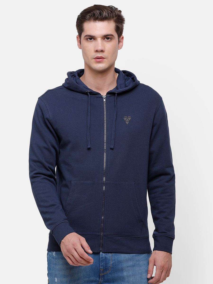 Men's Navy Blue sweatshirt with Hoodie