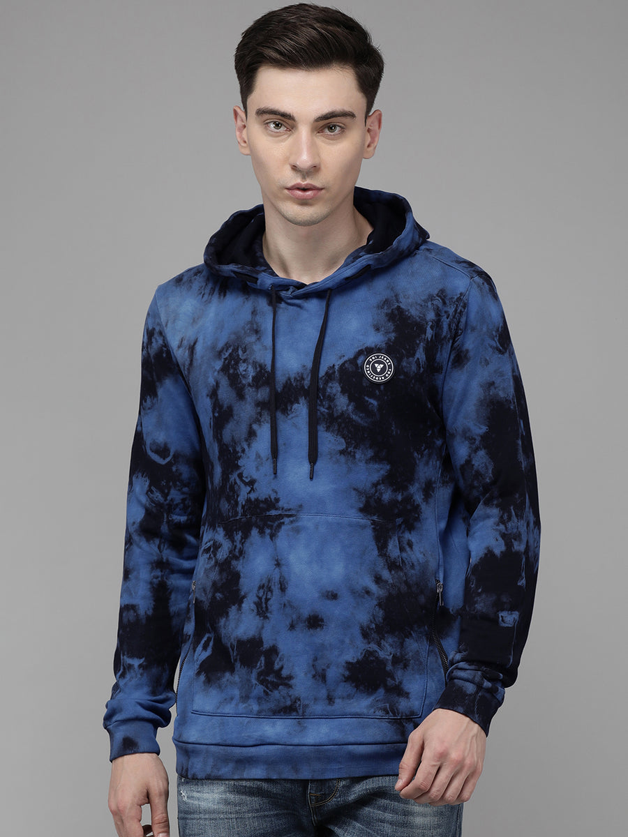 Men's Blue Tie & Dye Sweatshirt