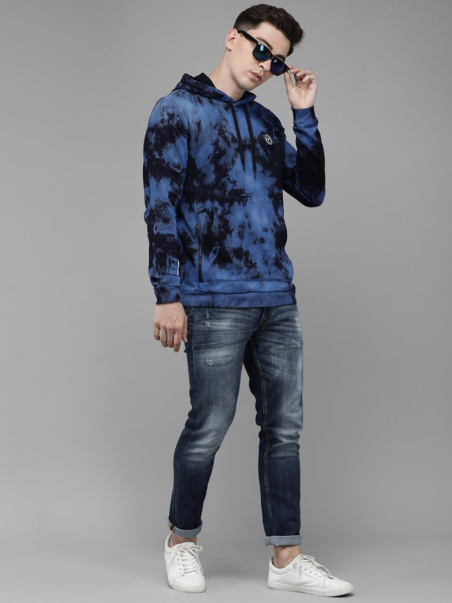 Men's Blue Tie & Dye Sweatshirt