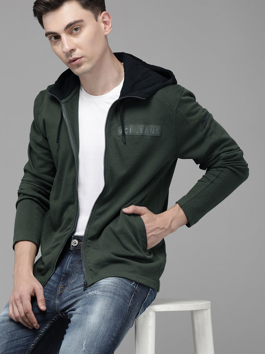 Men Printed Regular Fit Casual Sweatshirt