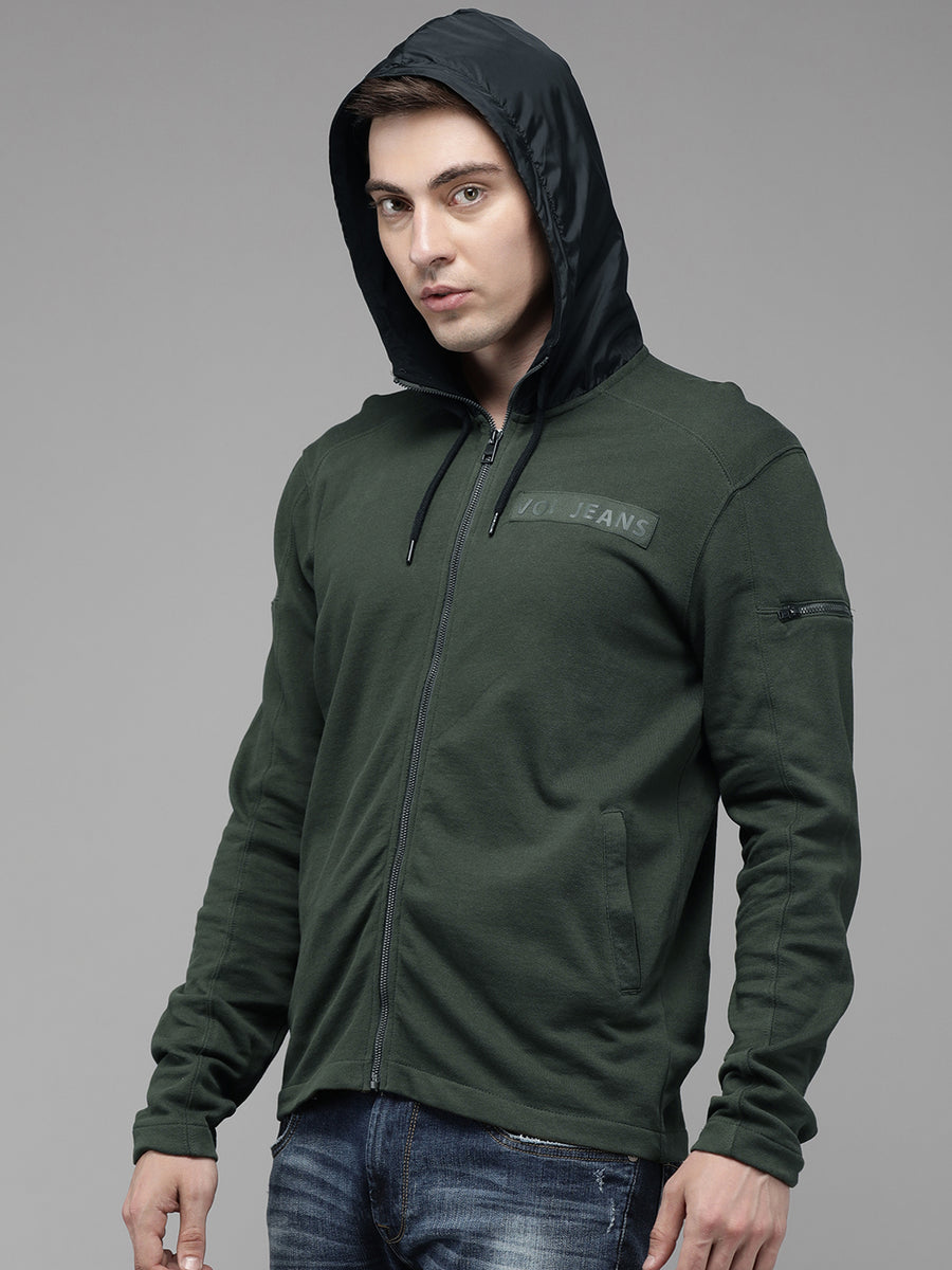 Men Printed Regular Fit Casual Sweatshirt