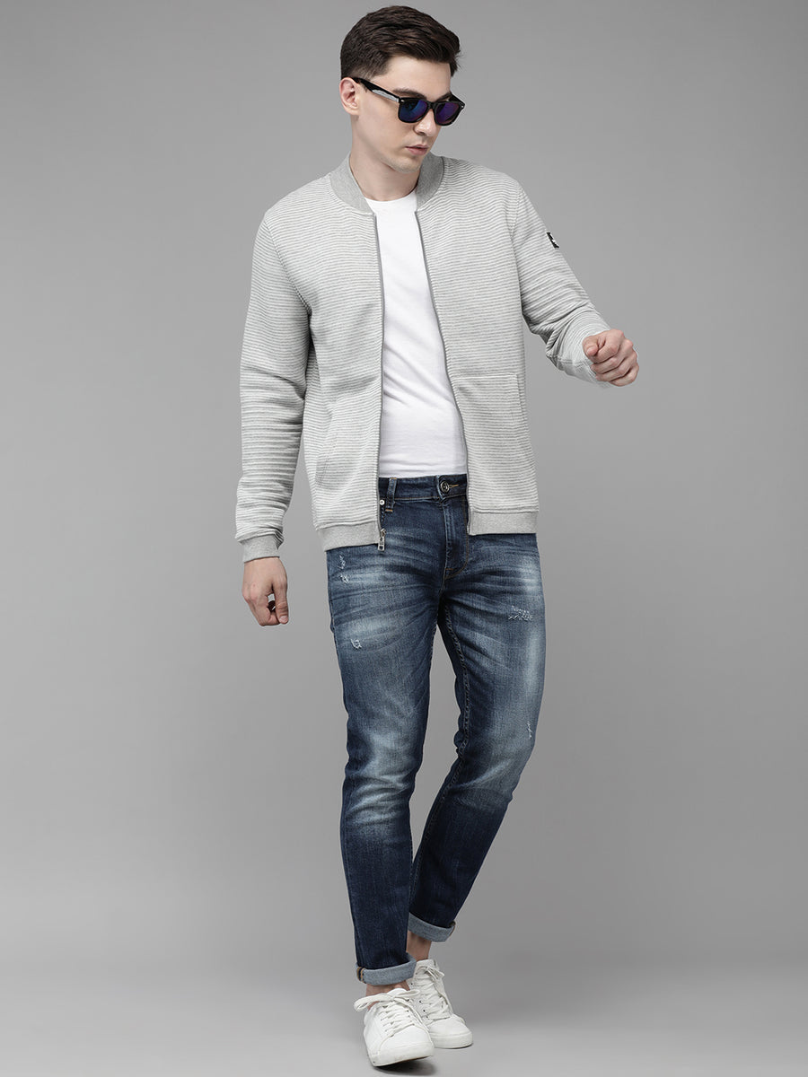 Men's Grey Reversible  Sweatshirt