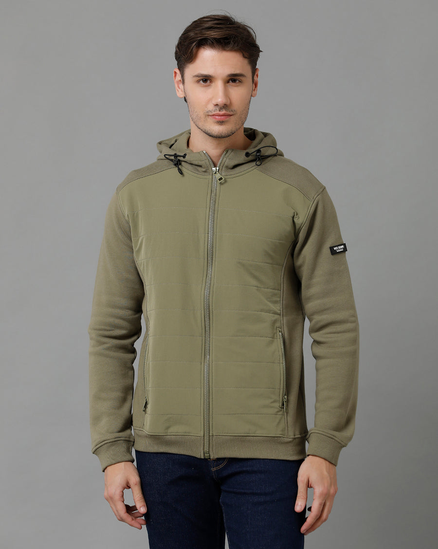 Voi Jeans Men's Olive Sweatshirt - VOSS1056