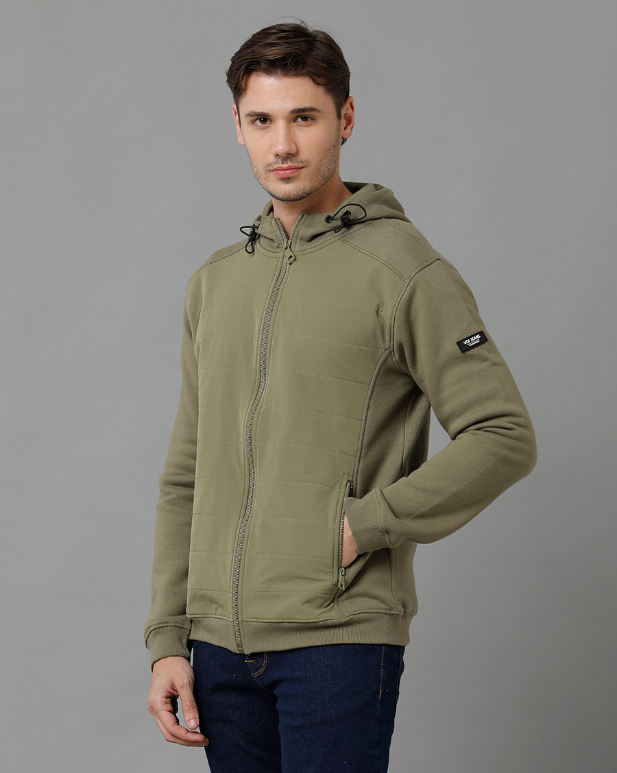 Voi Jeans Men's Olive Sweatshirt - VOSS1056