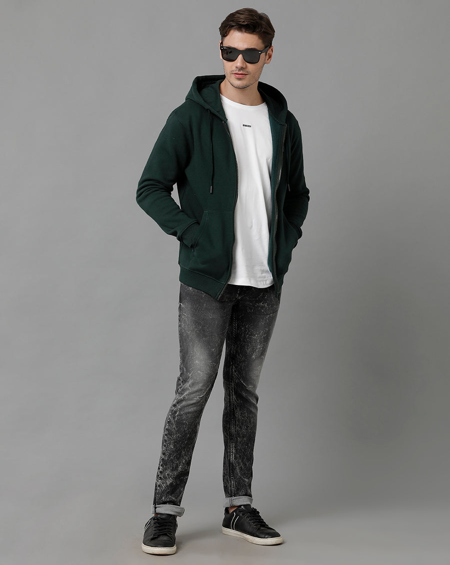 Men Solid Regular Fit Casual co-ord sets Sweatshirt & Pant