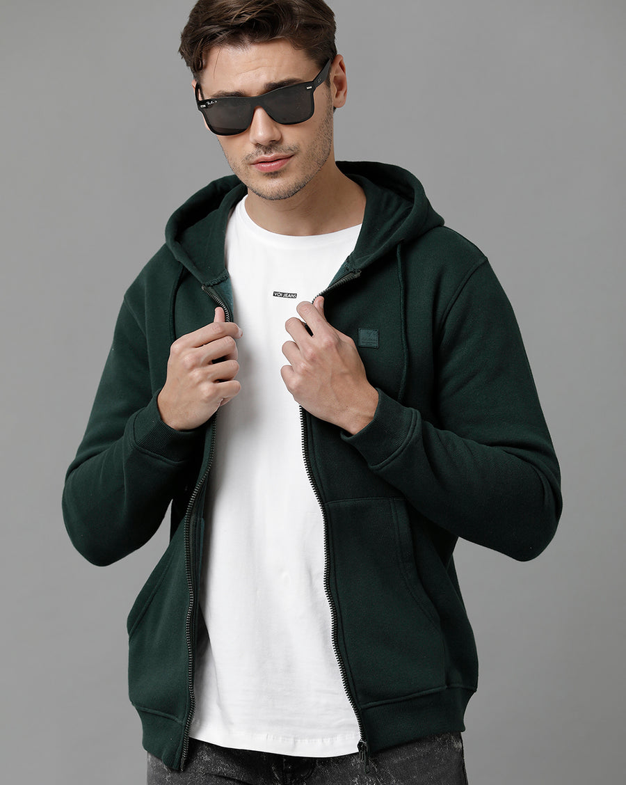 Men Solid Regular Fit Casual co-ord sets Sweatshirt & Pant
