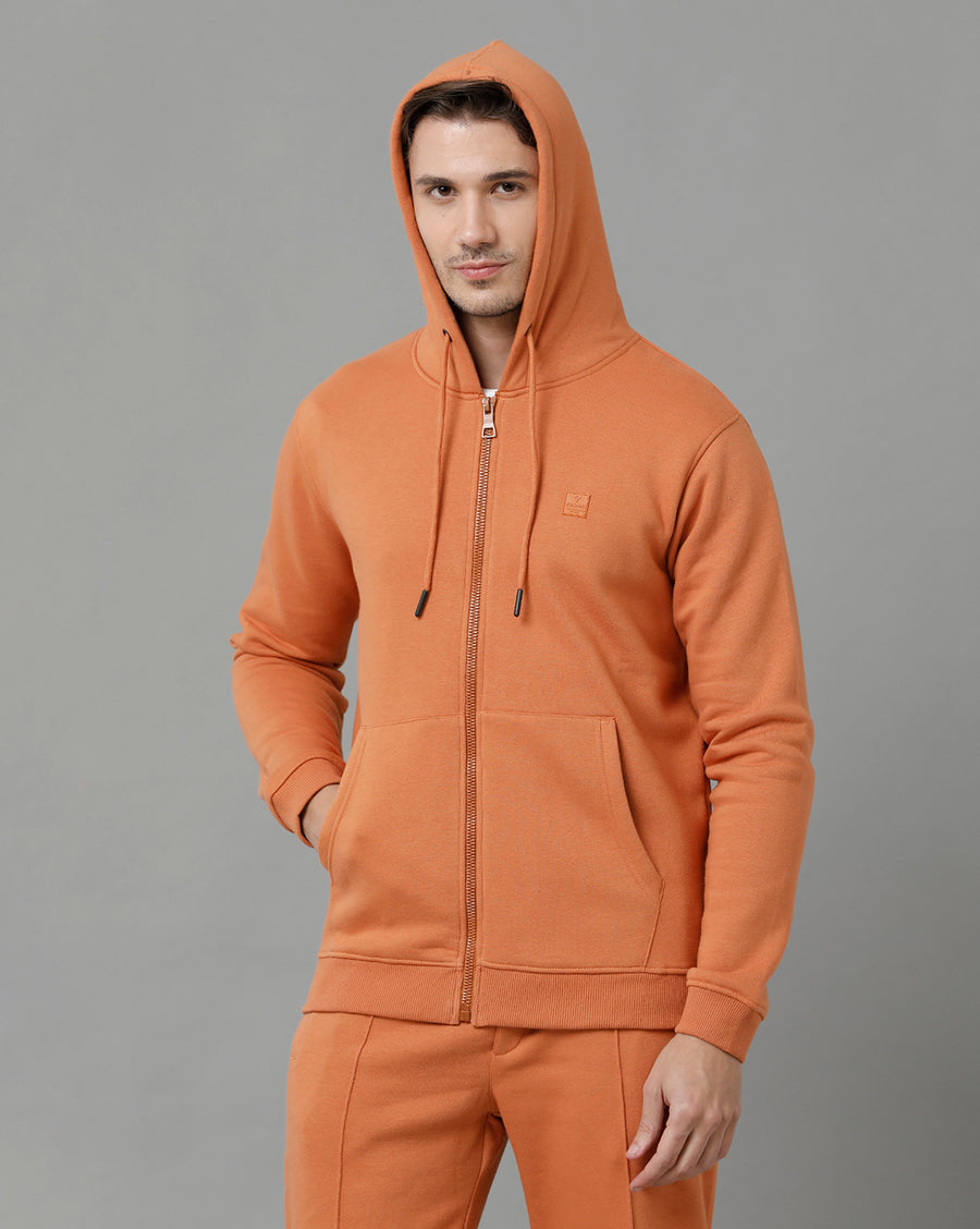 Men Solid Regular Fit Casual co-ord sets Sweatshirt & Pant