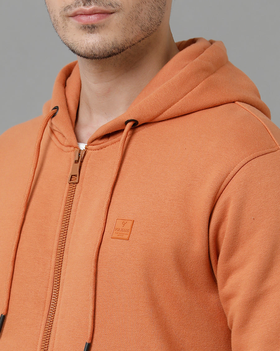 Men Solid Regular Fit Casual Sweatshirt