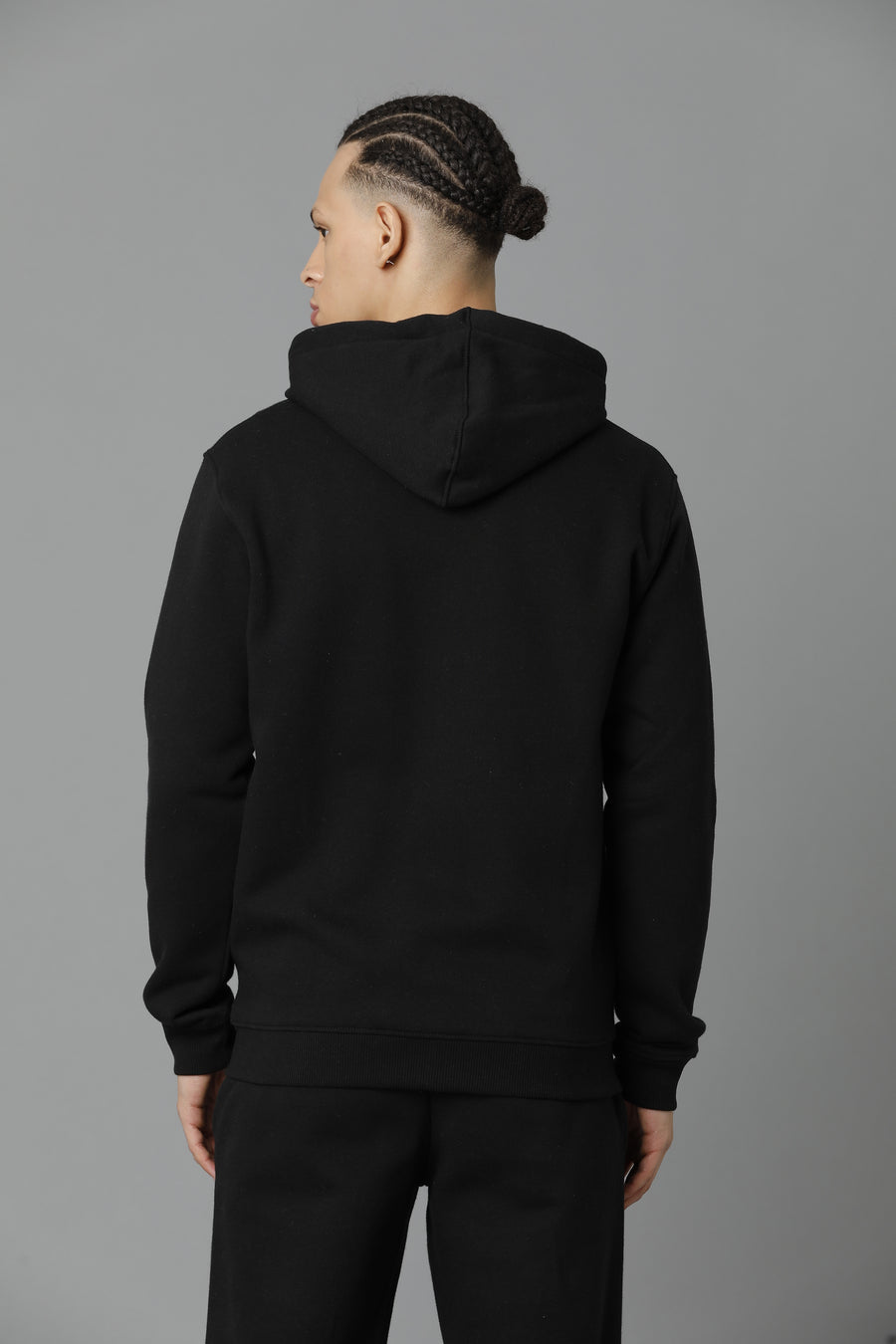 Men Solid Regular Fit Casual co-ord sets Sweatshirt & Track pant