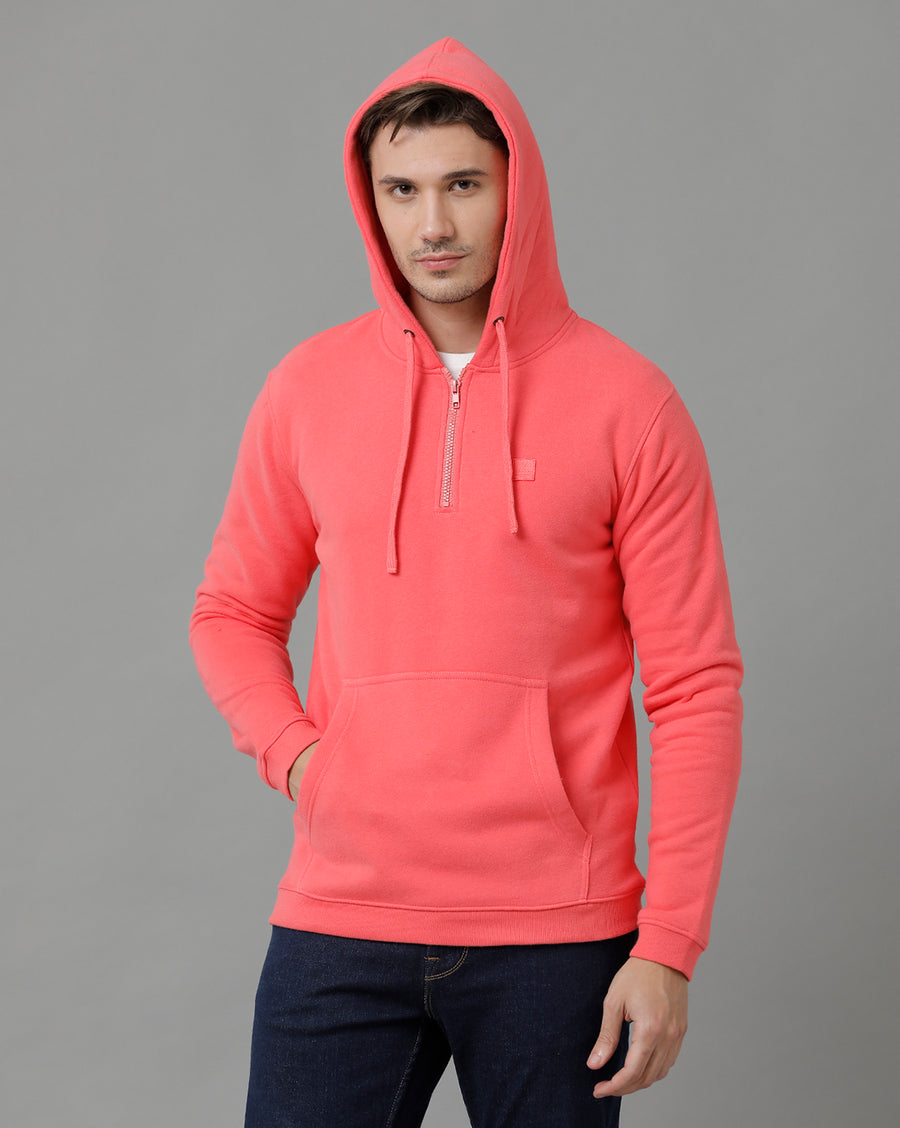 Men Solid Regular Fit Casual Sweatshirt