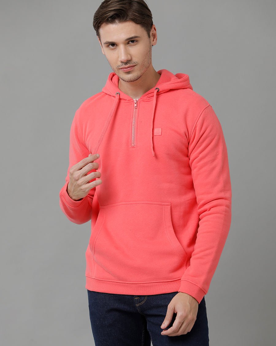 Men Solid Regular Fit Casual Sweatshirt