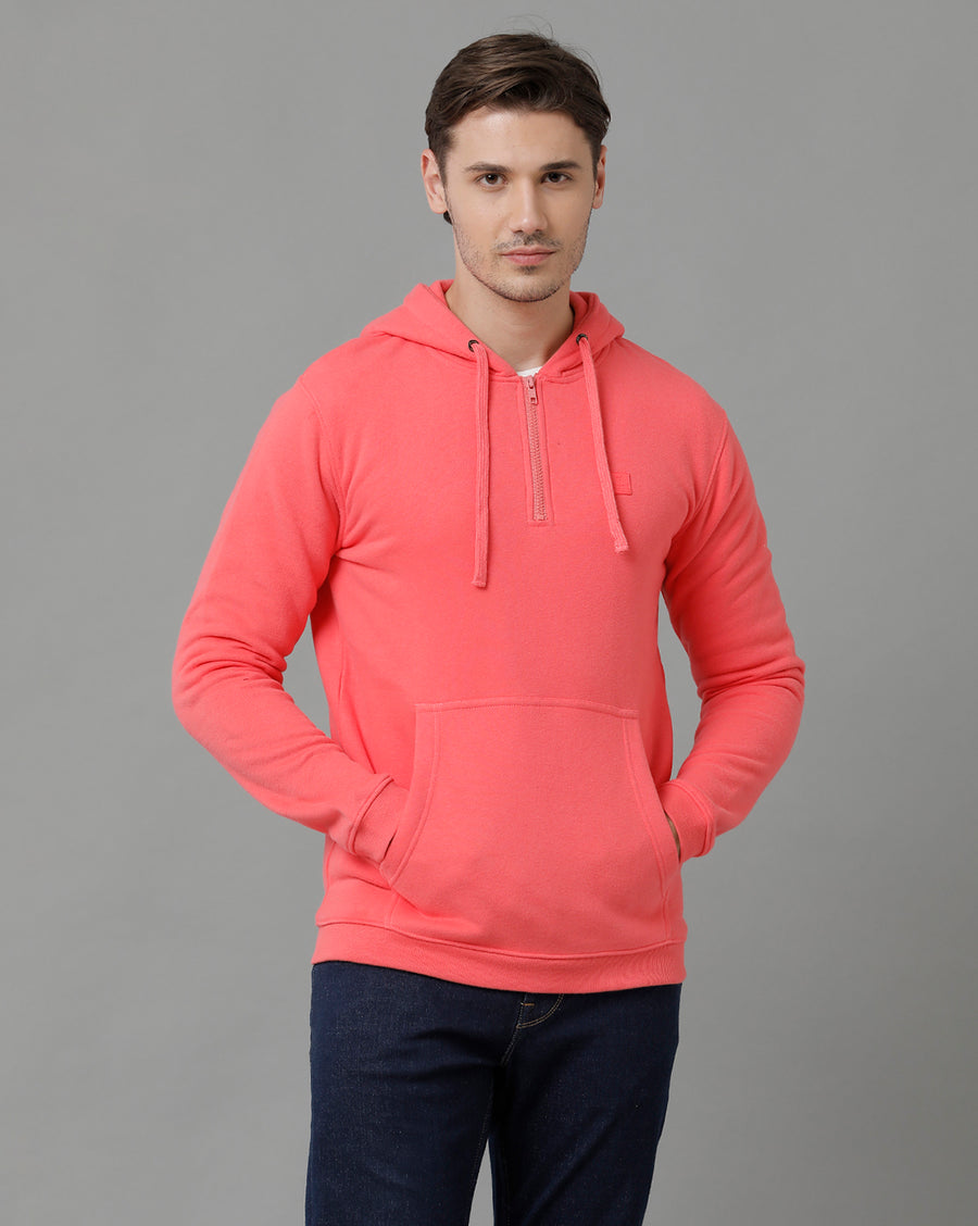 Men Solid Regular Fit Casual Sweatshirt