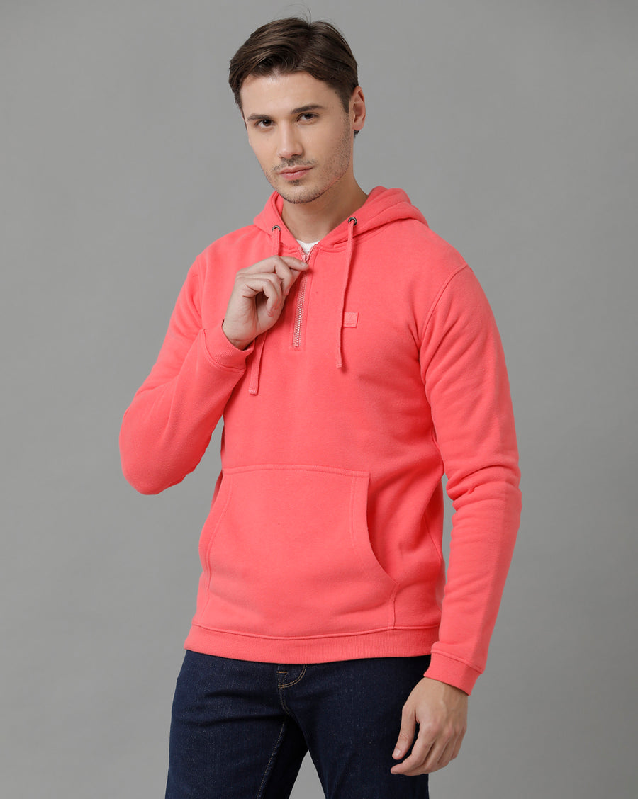 Men Solid Regular Fit Casual Sweatshirt
