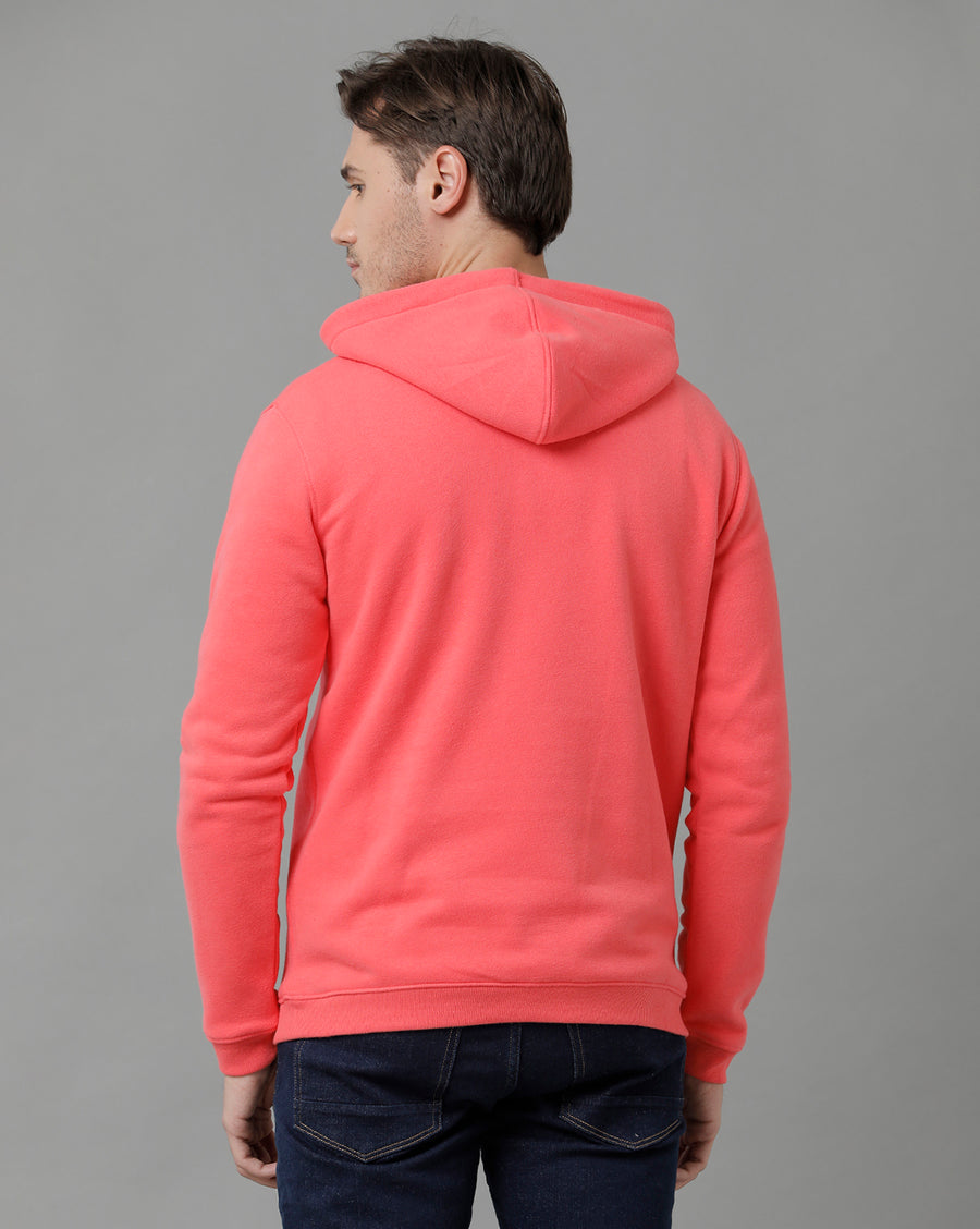 Men Solid Regular Fit Casual Sweatshirt