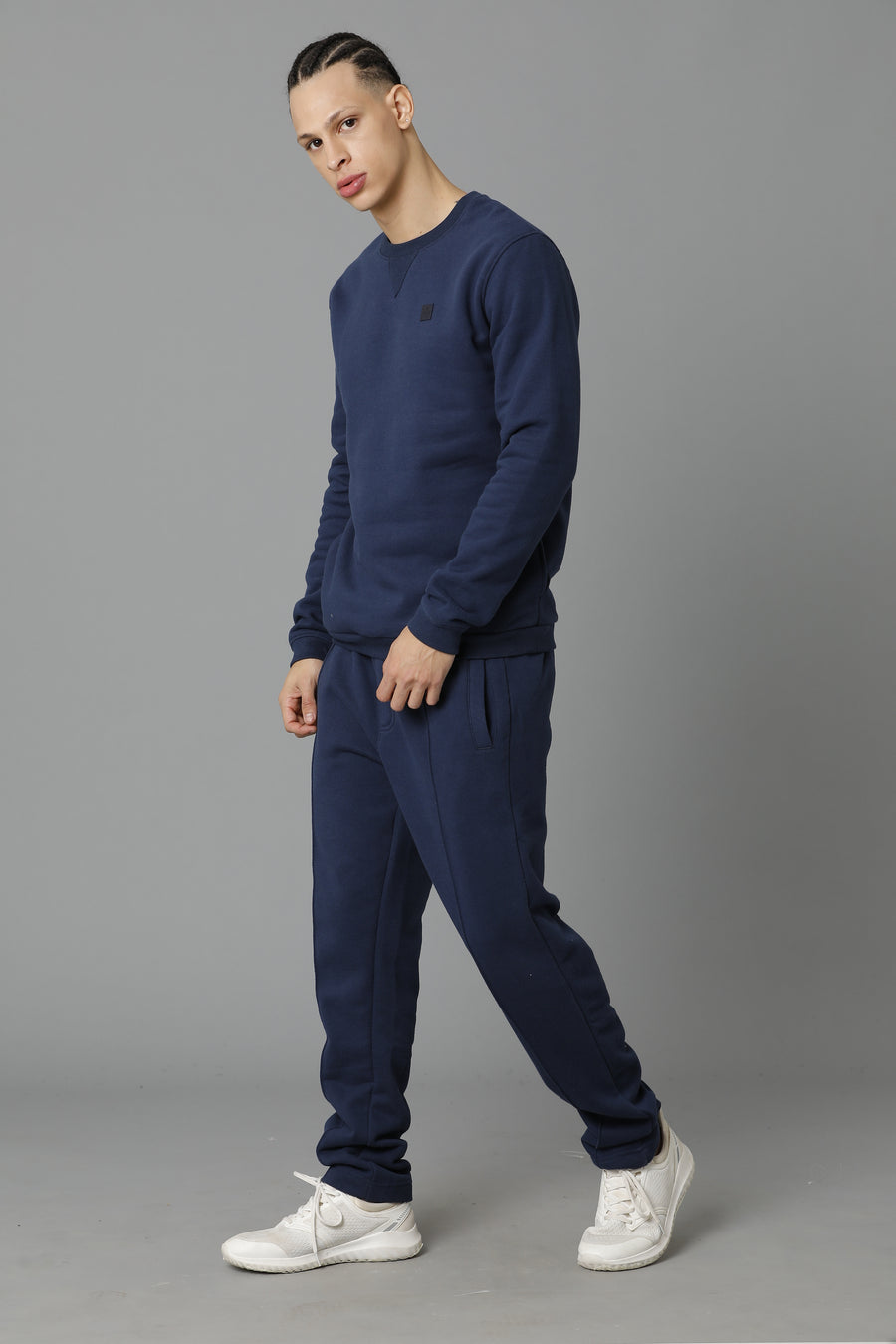 Voi Men Blue Regular Fit Trackpant