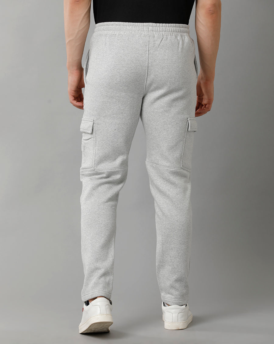 Men Solid Regular Fit Casual Track Pant