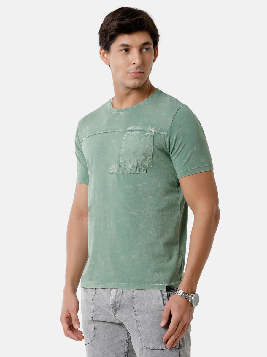 Men Printed Regular Fit Casual T-Shirt