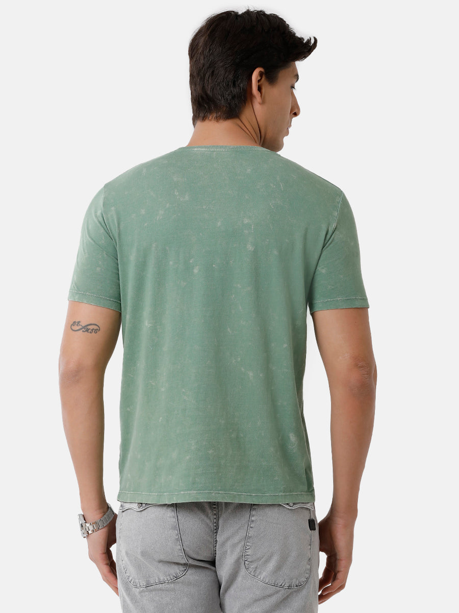 Men Printed Regular Fit Casual T-Shirt