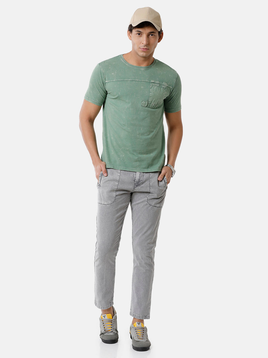 Men Printed Regular Fit Casual T-Shirt