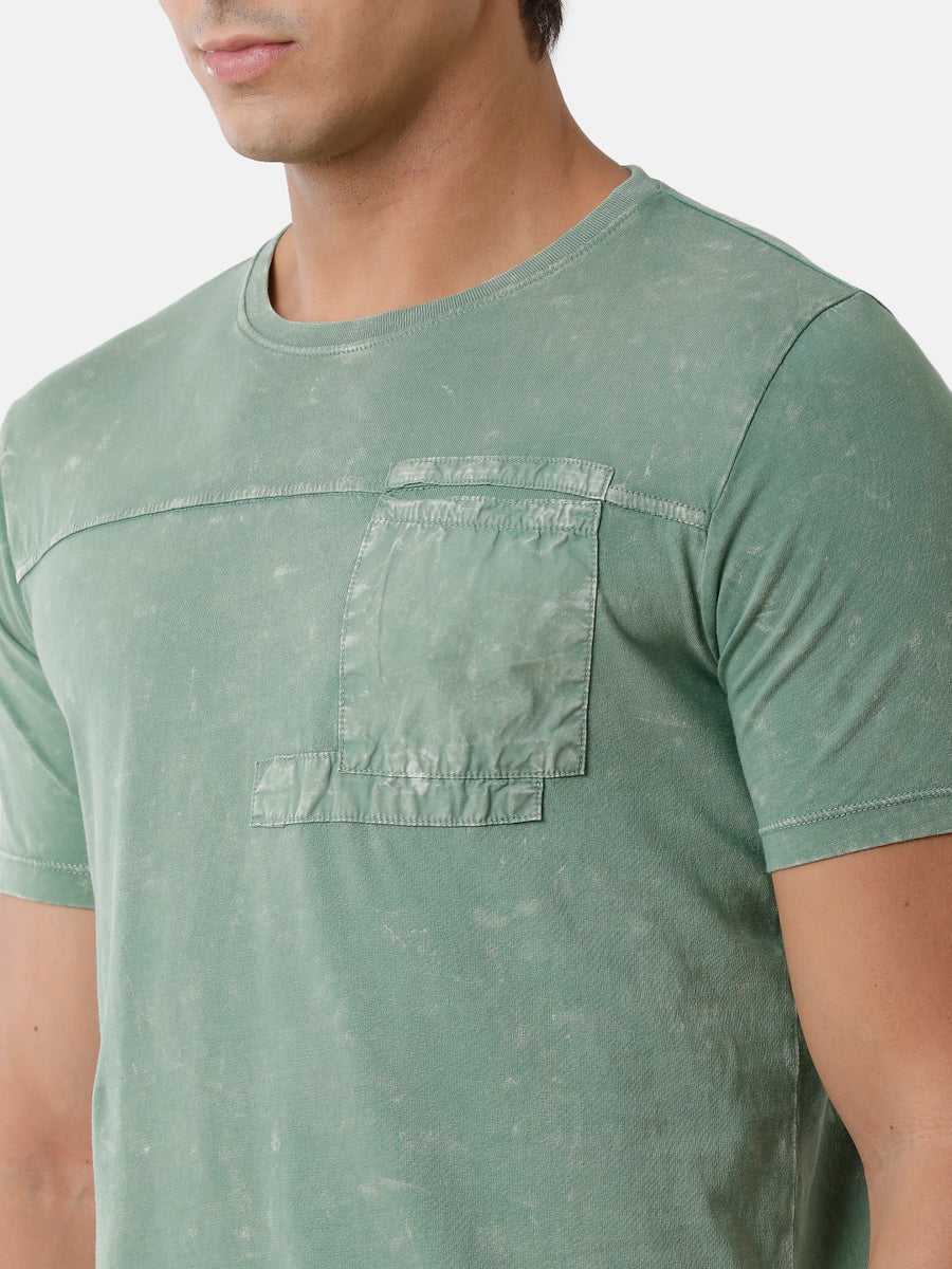 Men Printed Regular Fit Casual T-Shirt