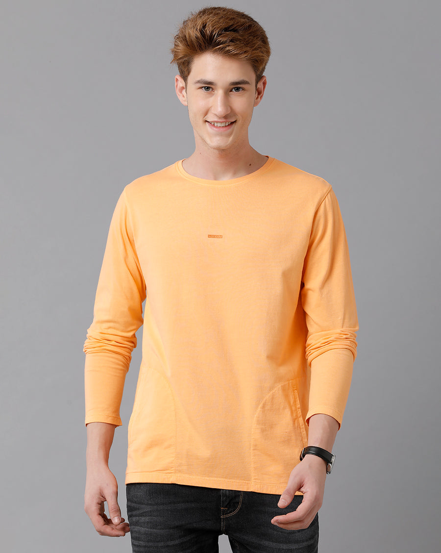 VOI Jeans Men's ORANGE OCHRE Crew Neck T-shirt