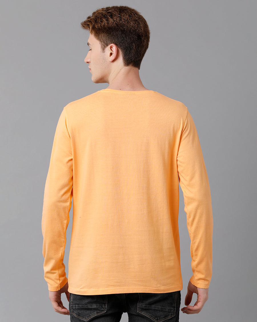 VOI Jeans Men's ORANGE OCHRE Crew Neck T-shirt