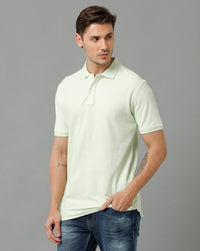 VOTS1740-Light Green Polo t-shirt - Voi Jeans Online