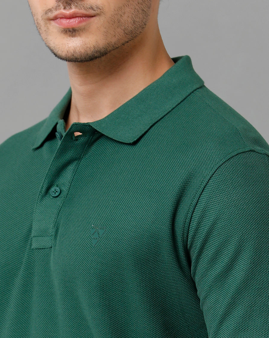 VOTS1744-Military Green Polo T-shirt - Voi Jeans Polo T-shirts Online