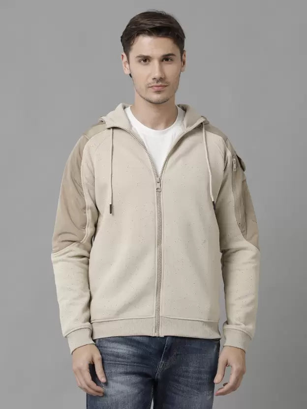 Men Solid Regular Fit Casual Sweatshirt