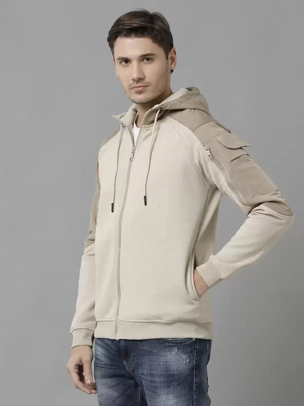 Men Solid Regular Fit Casual Sweatshirt